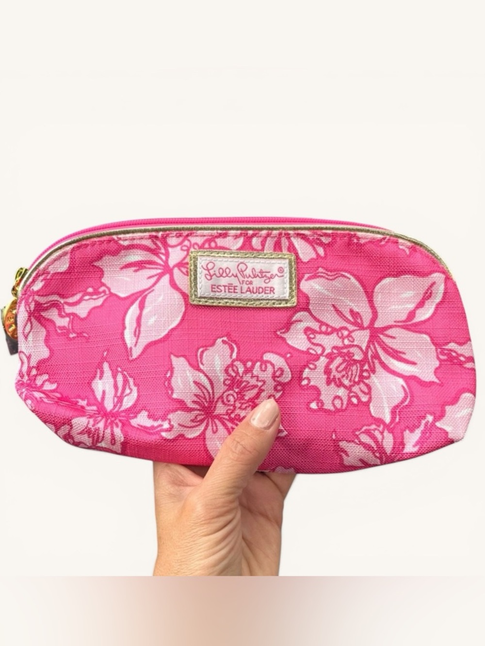 Lilly Pulitzer for Estee Lauder Pink Floral Women's Bag